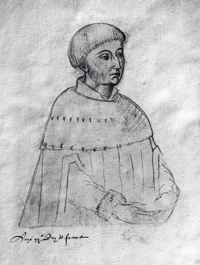Ms 266 f.3 Ritratto di Luigi XI (1423-83) dal 